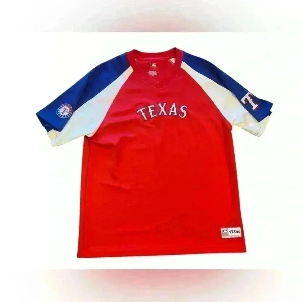 Texas Rangers Baseball Jersey Size Large - Picture 1 of 8